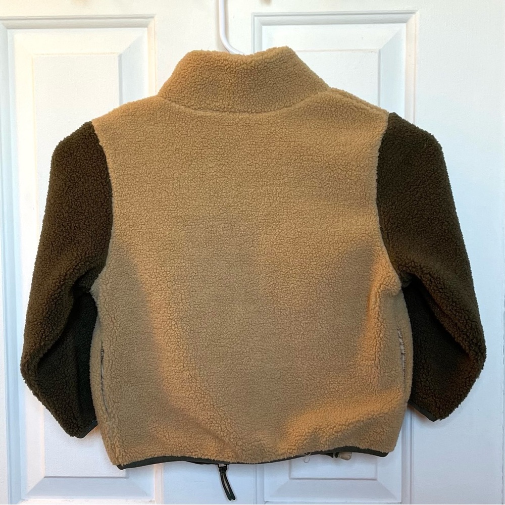 Kids Teddy Jacket Beige/Color-Block - Picture 3 of 9